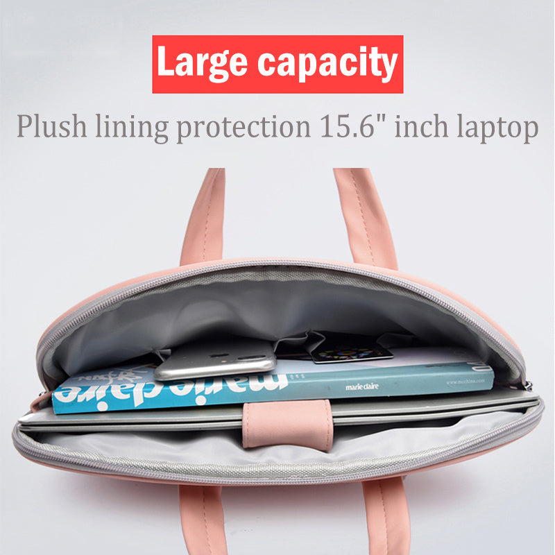 PU Leather Laptop Briefcase & Shoulder Bag