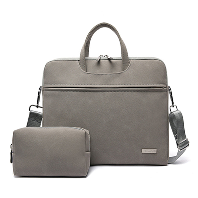 PU Leather Laptop Briefcase & Shoulder Bag