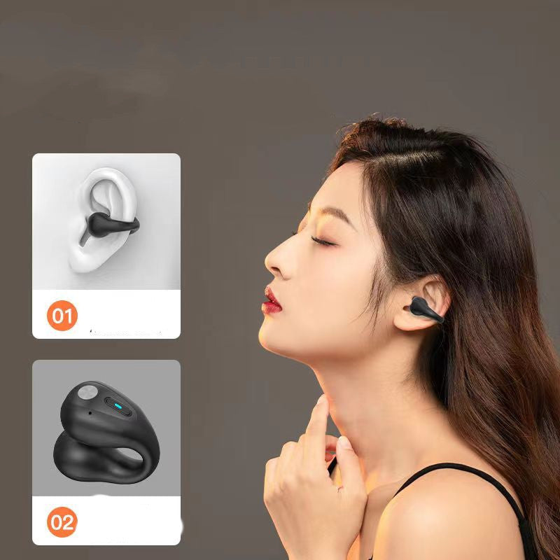 Bone Conduction Headphones TWS Earbuds Ear Clip Bluetooth 5.3